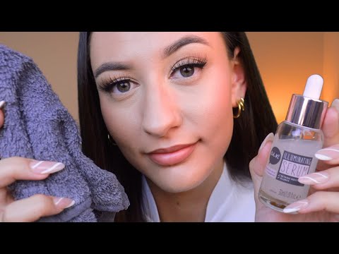 ASMR Spa Facial Roleplay 🌱 (10 Step Korean Skincare) ~ soft spoken