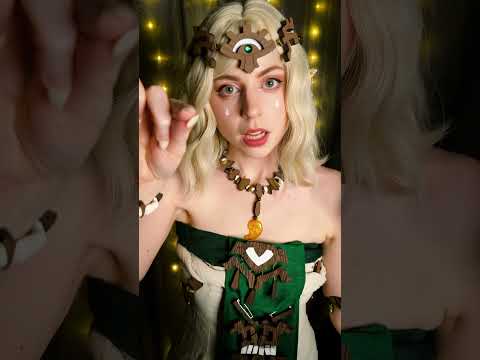 ASMR Zelda Plucks Your Negative Energy (Tears Of The Kingdom Roleplay) #asmr #asmrsounds #shorts