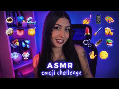 ASMR EMOJI CHALLENGE 😈 | Mouth sounds, tapping and triggers