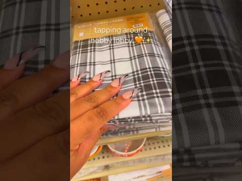 tapping around hobby lobby 🧡🍂😴 (tinglessss)✨ #asmr #foryou #short