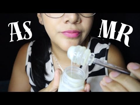 ASMR comiendo leche condensada con palito de vidrio (tarrito de vidrio) 