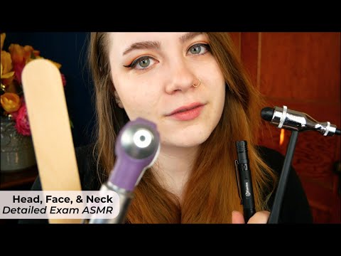 Head & Neck Assessment (Lots of Palpation, Sensory Tests, Eye & Ear Exam) 🩺 ASMR Medical RP