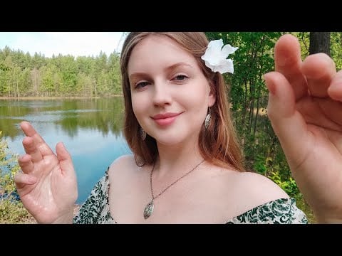 ASMR Oil Face Massage in the Forest. 1 Hour. No Talking