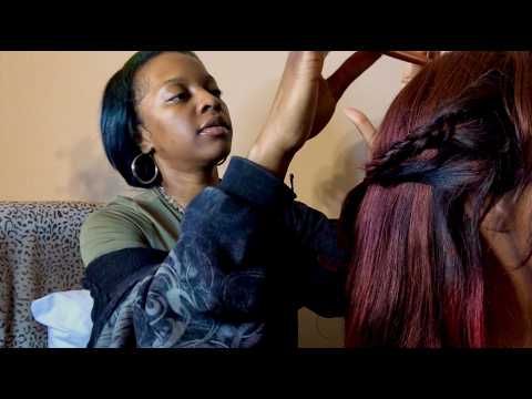ASMR 💝 Kind Girl Styles Your Hair in the Back of Class Roleplay (layered sounds)