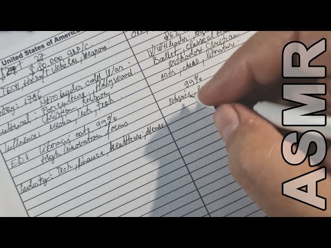 ASMR: United States vs Russia - All Latest Stats Comparison | ASMR Writing, Soft Spoken & Whispers