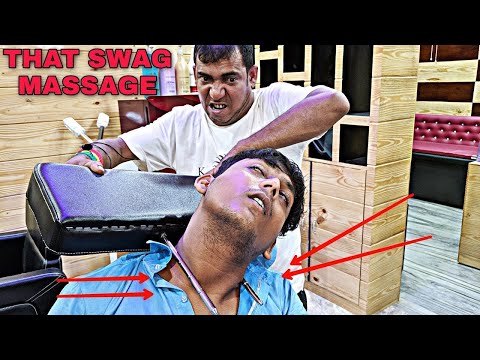 4 times Neck cracking with SWAG by Asim Barber | epic head and upper body massage asmr