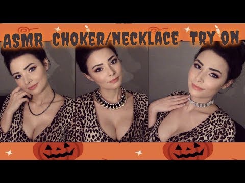 ASMR Ear to Ear Whisper Choker/Necklace Try On 🖤