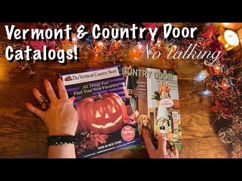 ASMR Vermont Country Store & Country Door Catalog! (No talking) Page turning.