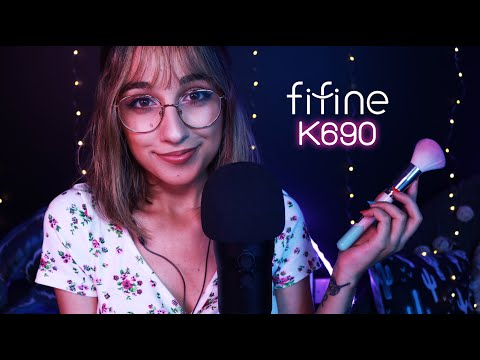 ASMR Português/Portugal | Testando um Microfone novo! (Sussurros & Teste de Sons) FIFINE K690