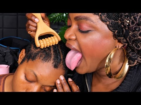ASMR Fake Spit Painting, AGGRESSIVE Indian Head Massage, Deep Scalp Scratching for ultimate sleep 