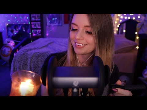 ASMR | Candle Crackles and Brushing (Whispered)