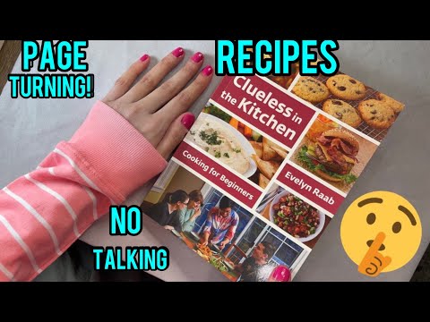 ASMR Page Turning No Talking ( Recipe Book!) 🤫