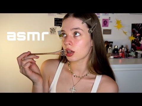 АСМР ем тебя ложечкой (ты мёд) *липкие звуки рта*