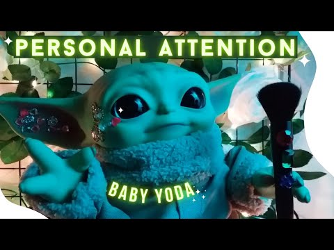 ASMR Lo-Fi Baby Yoda Does Personal Attention on You - Face Brushing, Plucking, Layered Sounds, ETC