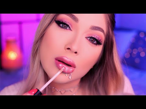 ASMR 100 Layers of Lipgloss at 100% Sensitivity 💋 Mouth Sounds, Counting, Lipgloss Sounds, Kisses