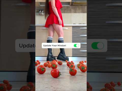 Pea vs. Tomato Army! Platform Boots Crushing Food! Oddly Satisfying! ASMR