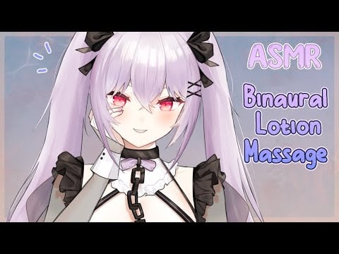 【ASMR】Binaural lotion & foam massage + more! Extreme relaxation so your neurons can relax~ ♥