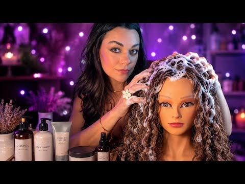 ASMR: Lavando E Finalizando Seus Cachos Até Você Dormir 🚿😴 