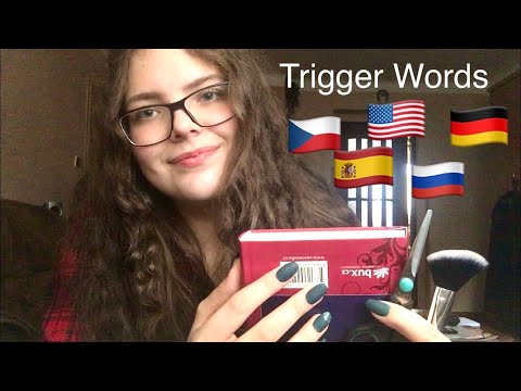 ASMR Trigger Words in 5 Languages | Czech, Russian, German, Spanish, English