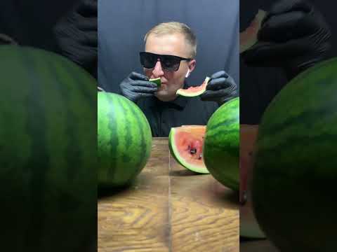 The JUICIEST Mini Watermelon ASMR 🍉🎧 #shorts