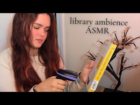 A Peek Inside the Library | ASMR Roleplay (Book Sounds, Typing, Scanning)