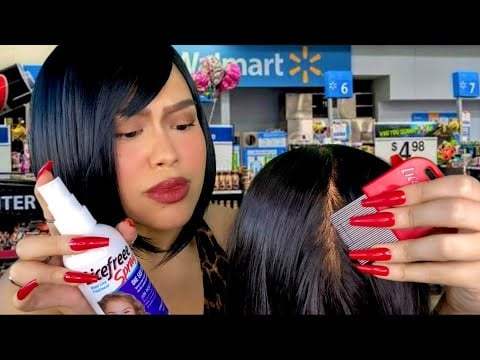 ASMR Jersey Mom @ Walmart Gives U Lice Scalp Check, Scratching, Plucking + Face Massage Roleplay