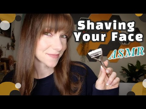 ASMR Shaving Roleplay ✨ Flirty Friend Helps You Shave Your Face | Whispered & Personal Attention