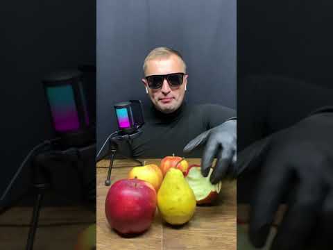 ASMR FRUITS APPLE AND PEAR #shorts