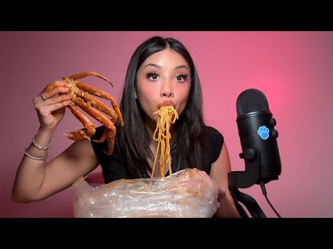 ASMR| MY FIRST EVER MUKBANG 😋 SEAFOOD BOIL