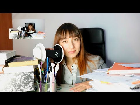 ASMR En OFICINA Haciendo la Rutina/Talleres de Papeleo/RolePlay en Español/Sounds of paper