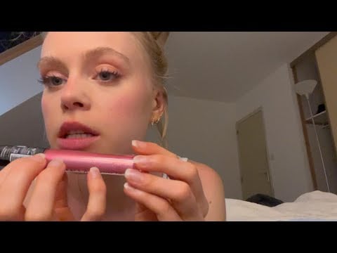ASMR French Student get ready / My Everyday Makeup Application