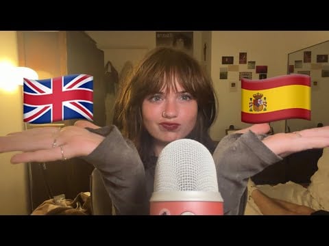 ASMR ESPAÑOL EN UNA OREJA 🇪🇸 ENGLISH IN ONE EAR 🇬🇧