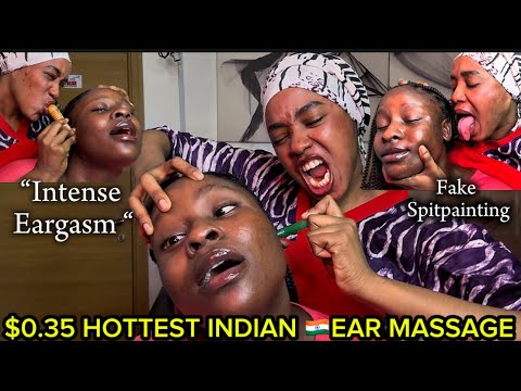 ASMR INTENSE SPITPAINT,GUM CRACKING SOUNDS,INDIAN EAR OILING&CLEANING MASSAGE 💆