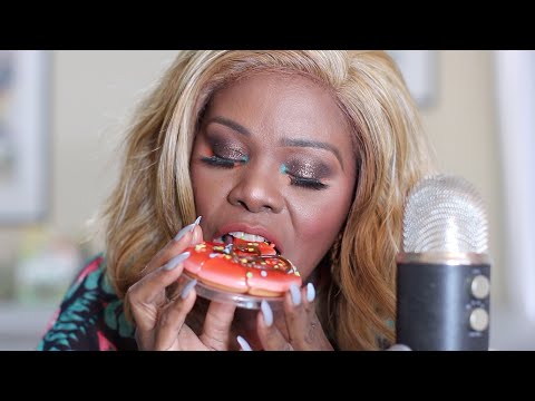 GUMMY SPRINKLE DONUT ASMR EATING SOUNDS