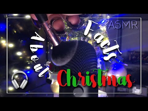 ASMR || Whispering Facts about Christmas 🎅🏻🎄 (4K // Whispering, Rain Sounds & Brushing // German)