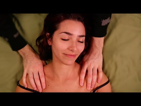 ASMR Boyfriend Does ASMR on Me (Massage, Scalp...)