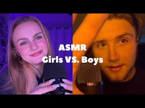 asmr girls vs. boys challenge! - ft. @TheSilentASMR 