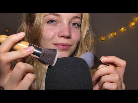 ASMR I BRUSHING INTENSE POUR T'ENDORMIR 👉 ASMR FRANCAIS (slow triggers, face brushing, mic brushing)