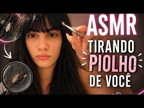 ASMR Tirando piolho de você! - Tapping, Pente, Spray+ Muitos toques na tela 