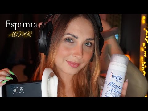 ASMR 3dio ESPUMA RELAJANTE 💤 | Relájate y duerme en pocos minutos | NO TALKING !! HD