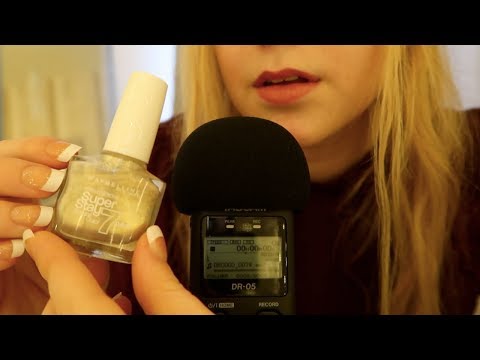 ASMR my nail polish collection (tapping)