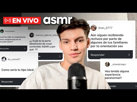 ASMR español para dormir en vivo respondiendo preguntas