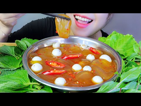 ASMR SỨA MẮM TẮC  | Jellyfish soaked in calamansi fish sauce , EATING SOUNDS | LINH-ASMR