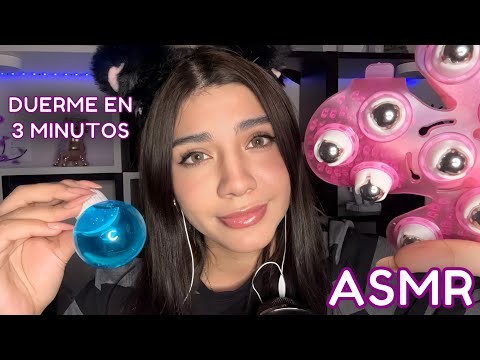 ASMR ESPAÑOL / DUERME DELIC10S0 en 3 MINUTOS + ATENCIÓN PERSONAL muy relajante para TI