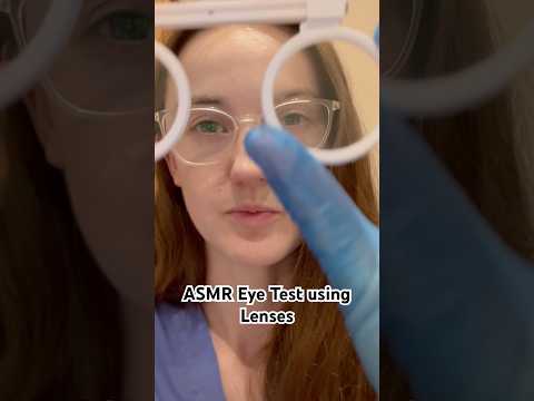 ASMR Eye Test using lenses 👀 #asmreyetest #asmreyeexam