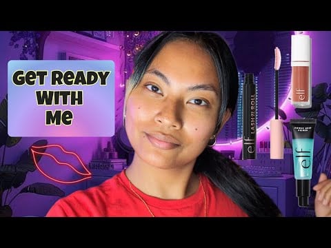 ASMR Hangout With Me While I Do My Makeup , Whispering With Gum Chewing