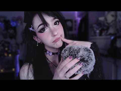 asmr ☾ rambling & fluffy mic scratching you to sleep 💤
