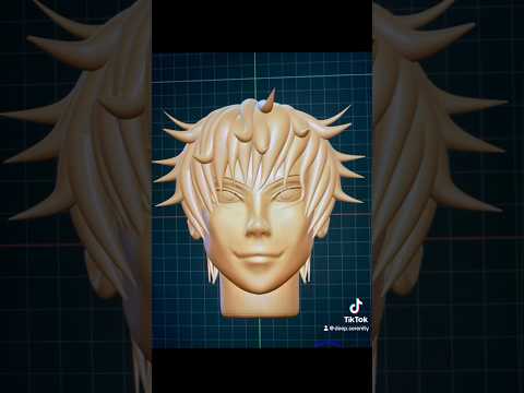 First time doing anime so not sure if i wanted it realistic or cartoony 🤔 I tried. #nomadsculpt