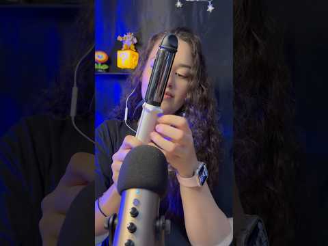 ASMR fazendo babyliss no seu cabelo 💙 #asmrbabyliss #asmrchapinha #asmrhairplay #asmrhairbrushing