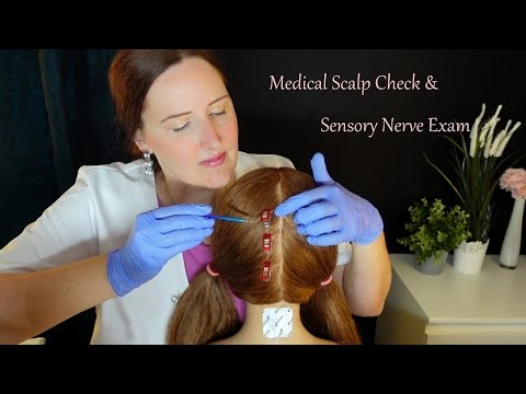 ASMR Sensory Nerve Exam & Medical Scalp Check with Bad Results (Whispered)